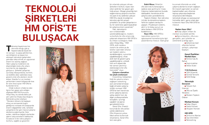 Teknoloji Şirketleri HM OFİS’te Buluşacak.